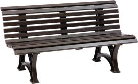 Gartenbank HELGOLAND 3-Sitzer Länge 1500 mm braun Blome Produktbild