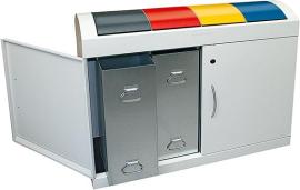 Wertstoffsammler TD4x45 l975x1100x320mm grau stumpf Produktbild