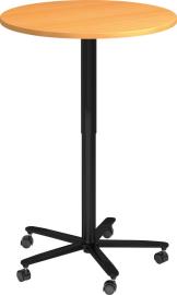 Säulentisch Buche/sw D800mm H720-1140mm Produktbild