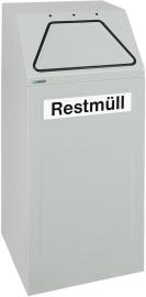 Wertstoffsammler 65 l grau stationär stumpf Produktbild