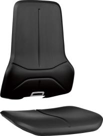 Polsterelement Kunstleder schwarz für Arbeitsstuhl ESD Neon Produktbild