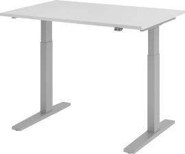 Schreibtisch XMKA12 120 x 80 cm Grau, 25 mm dick ABS-Dickkante Produktbild