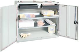 Werkzeug- und Materialschrank Serie 3000, 2 Schubladen, 2 Wannenböden