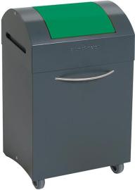 Wertstoffbeh. 45 l grau/grün, 685x380x320mm stumpf Produktbild