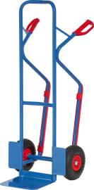 Stahlrohrkarre mit Kunststoff-Gleitkufen, Polyurethanbereifung