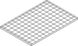 GitterrostregalBoden 1000 X 750 mm Produktbild