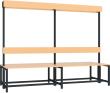 Garderobensitzbank buche zweiseitig RAL 7016 B2000xT770xH420/1600mm Produktbild img1 S