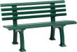 Gartenbank IBIZA 2-Sitzer Länge 1200 mm grün Blome Produktbild