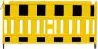 Schrankenzaun Euro 1 B2000 mm, nach ZTV-SA gelb/schwarz ohne Lampenadapter Produktbild
