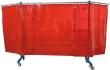 Schutzwand fahrbar rotorange SINOtec Produktbild img1 S
