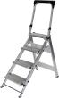 Alu-Klapptreppe 4 Stufen mit Bügel Höhe o. Stufe 0,86 m Arbeitshöhe bis 2,90 m Produktbild img1 S