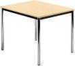 Bespr.-tisch 80 x 80 Ahorn/Chrom Produktbild