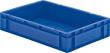 Transport-Stapelkasten B600xT400xH120 mm blau, geschlossen ohne Griffloch LA-KA-PE Produktbild