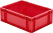 Transport-Stapelkasten B400xT300xH145 mm rot, geschlossen ohne Griffloch LA-KA-PE Produktbild img1 S