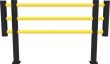Machienenschutzgitter Foxtrott schwarz/gelb B2000xH1200xD110 mm Produktbild img1 S