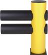 Endpfosten für Barriere Hotel H706xB600xD200 mm schwarz/gelb Produktbild