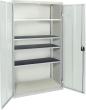 Flügeltürenschrank B1000xT500xH1800 mm RAL7035 4 Fachböden Produktbild
