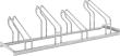 Fahrrad-Bügelparker einseitig, verzinkt L 1400 mm, 4 Plätze Produktbild