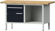 FORMAT Kastenwerkbank B1500xT700xH840mm 1 Schubladen und 1 Tür RAL7035/7016 Produktbild img1 S