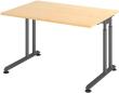 Schreibtisch C-Fuß 1200x800 mm Ahorn Produktbild