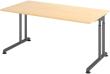 Schreibtisch C-Fuß 1600x800 mm Ahorn Produktbild