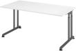 Schreibtisch C-Fuß 1600x800 mm Weiß Produktbild