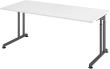 Schreibtisch C-Fuß 1800x800 mm Weiß Produktbild