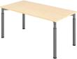 Schreibtisch 4-Fuß 1600x800 mm Ahorn Produktbild