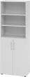 Kombischrank 2 Ordnerhöhen 800x420x748 mm Grau Produktbild