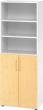 Kombischrank 2 Ordnerhöhen 800x420x748 mm Weiß/Ahorn Produktbild