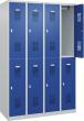 Garderobenschrank BASIC B1200xT500xH1850 mm RAL 7035/5010, 4x2Abteile Produktbild img1 S