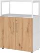 Regal FlexWall VFW38T2RG B800xT400xH1110 mm 3 OH 2 Türen weiß/asteiche Produktbild