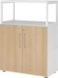 Regal FlexWall VFW38T2RG B800xT400xH1110 mm 3 OH 2 Türen weiß/eiche Produktbild