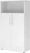 Regal FlexWall VFW48T3KG B800xT400xH1452 mm 3 OH 2 Türen weiß/weiß Produktbild