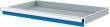 Schublade einzeln 900mm Blende 75 mm RAL 5012 Nutzmaß 800X450x65 Produktbild img1 S