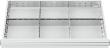 Schubladeneinteilung Metalleinteilung BLH 75 mm Innenmaß 800x450 Produktbild img1 S