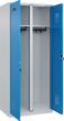 C+P Schwarz-Weiß-Spind Evolo PLUS bodenstehend B800xT500xH1850mm 2 Abteile RAL7035/5012 Produktbild img1 S