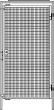 Einzeltür Maschinenschutzgitter B980xH2000 mm RAL 1018 Produktbild img1 S