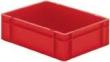 Transport-Stapelkasten B400xT300xH120 mm rot, geschlossen ohne Griffloch LA-KA-PE Produktbild