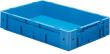 Transport-Stapelkasten B600xT400xH120 mm blau Auflast 700kg ohne Griffloch LA-KA-PE Produktbild img1 S