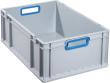 EuroBox 622,600x400x220mmGriffe offen,grau/blau Produktbild img1 S