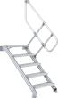Treppe mit Handlauf 60G 13 Stufen 1000 mm breit Höhe 3,25 m Produktbild