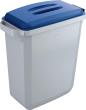 DURABLE Abfalleimer DURABIN mit Deckel Inhalt 60l Eimer grau Deckel blau Produktbild img1 S
