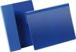 Kennzeichnungstasche B210xH148 mm A5 quer blau, mit Falz VE 50 Stück Produktbild