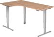 Schreibtisch Nuss von 620 - 1270 mm Produktbild