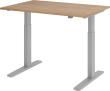 Schreibtisch XMKA12 120 x 80 cm Nussbaum, 25 mm dick ABS-Dickkante Produktbild img1 S