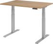 Schreibtisch XDKB12 120 x 80 cm Nussbaum, 25 mm dick ABS-Dickkante Produktbild