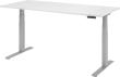 Schreibtisch höhenvers. 1800x800x640-1290 mm Gestell silber, Platte Weiss Produktbild