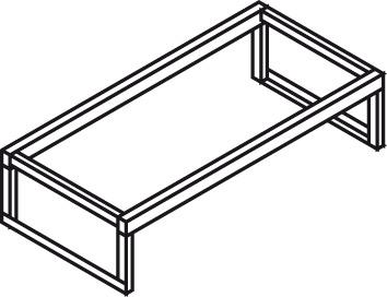 Fassbock für liegende Lagerung von 2X200 l Fass Produktbild img2 L