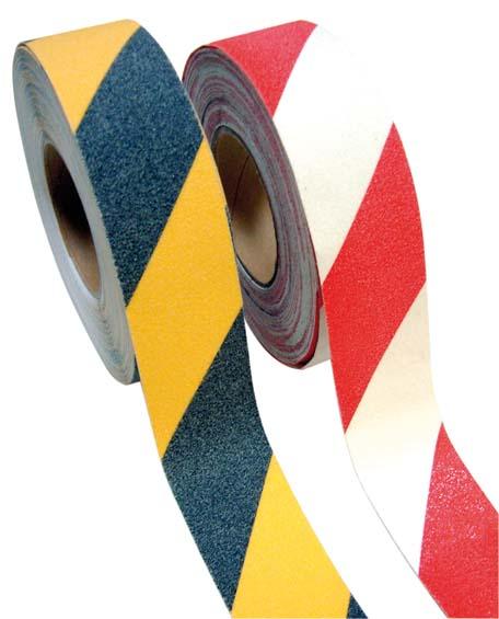 Anti-Rutsch Klebeband Gripfoot rot/weiß B50mm x L18,3 m Produktbild img2 L